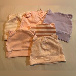 Set of 6 infant hats